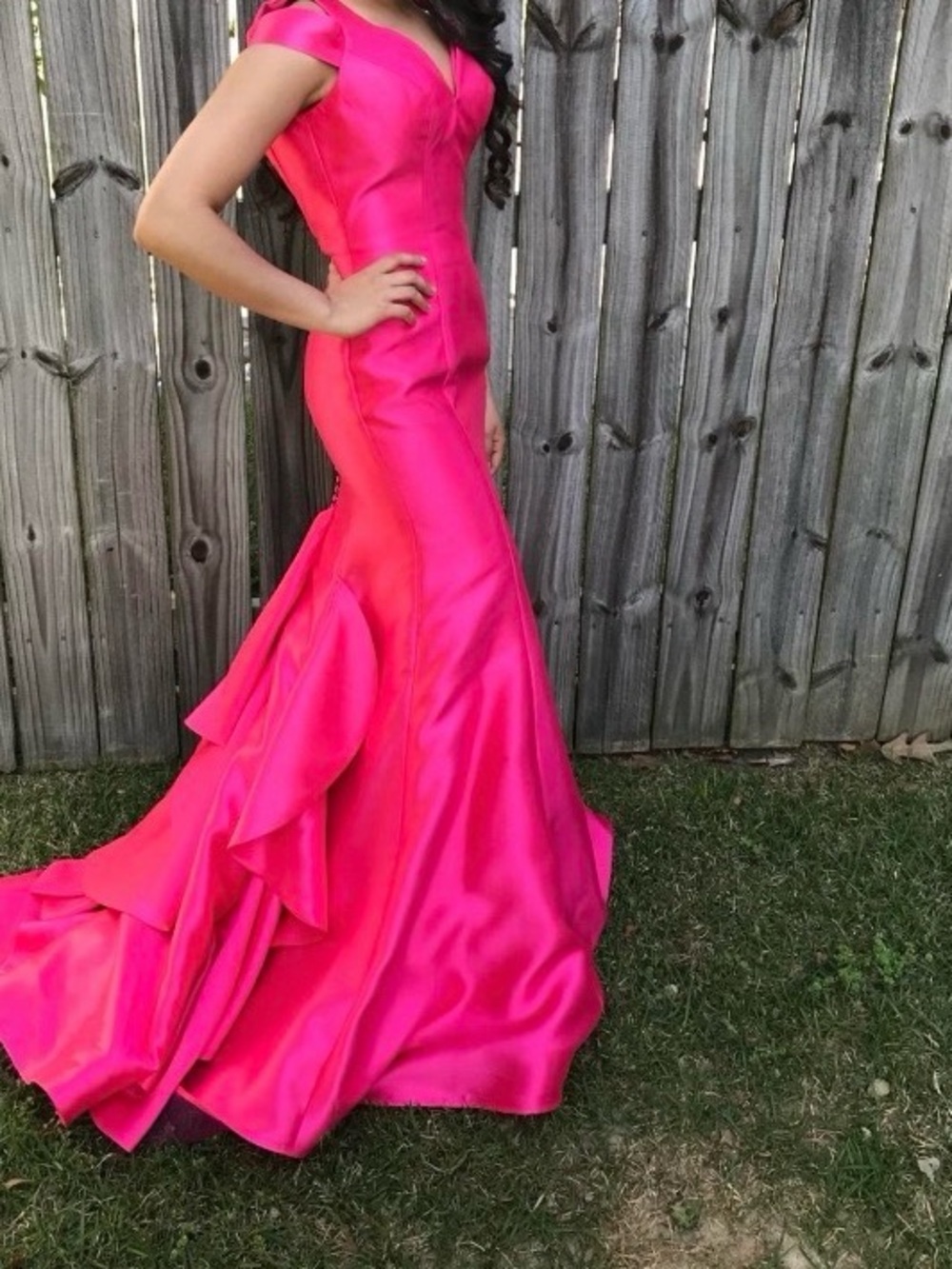 Hot Pink Mermaid Gown